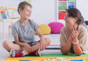 Child receiving homework assistance at YMCA