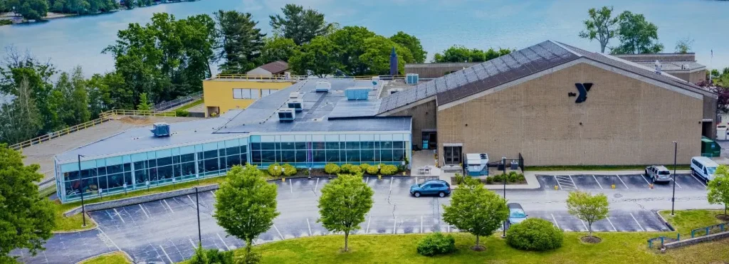 Front side of YMCA building in Greendale