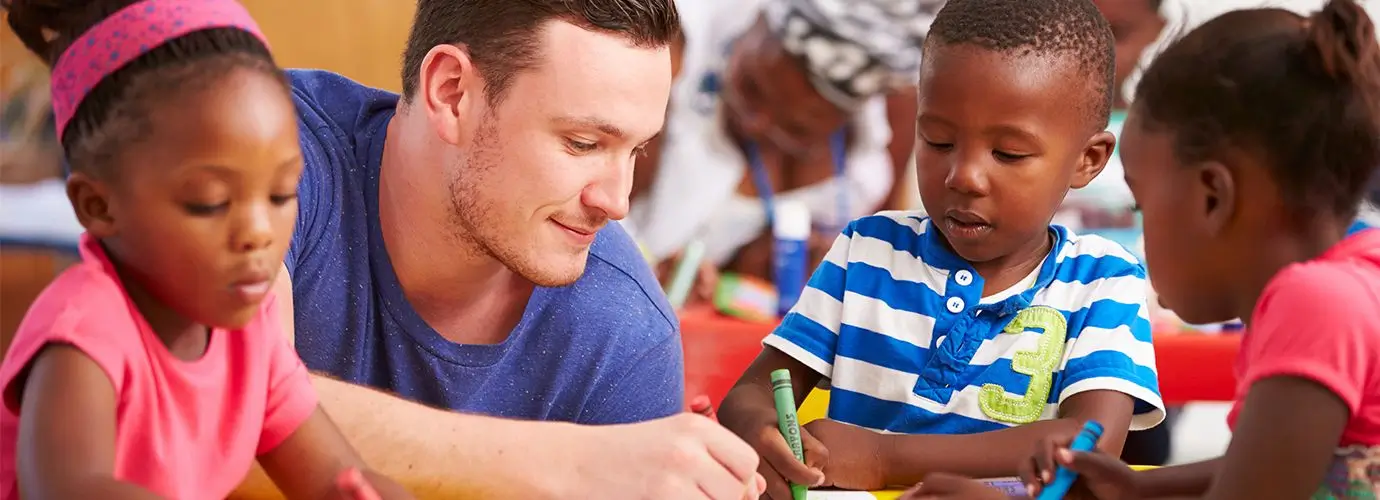 Group of kids at Child Care at YMCA