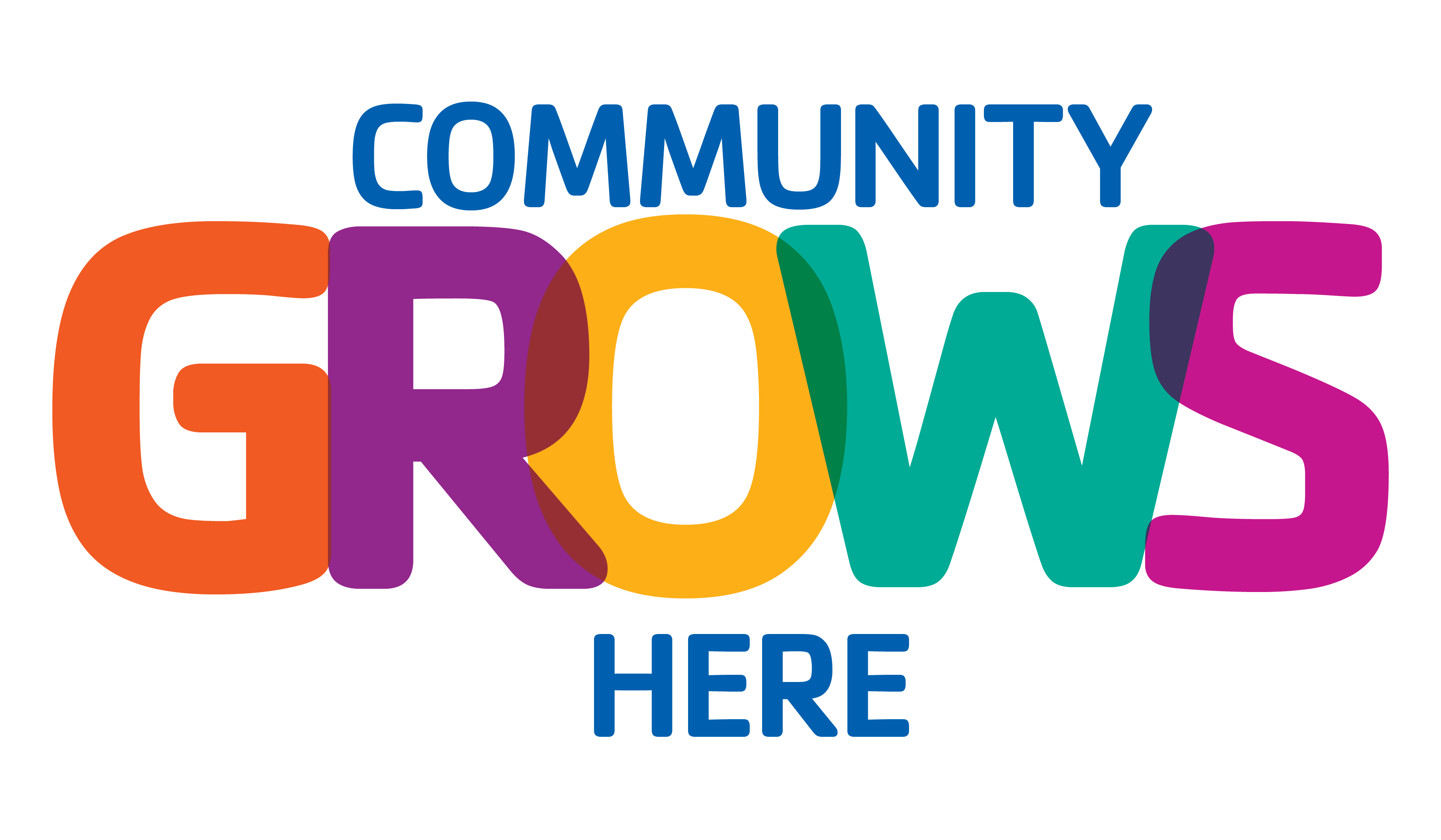 An image with a text that says, "Community Grows Here."